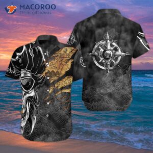 pirate s skull hawaiian shirt 2 3