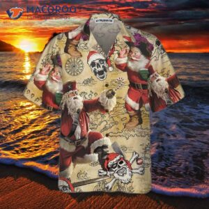 pirate santa claus hawaiian shirt funny shirt for best gift christmas 2
