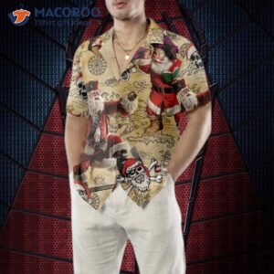 pirate santa claus hawaiian shirt funny shirt for best gift christmas 3
