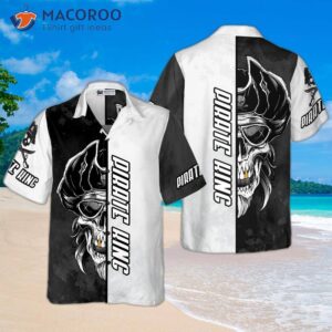 pirate skull hawaiian shirt 0