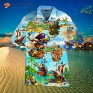 Pirate-themed Hawaiian Shirts Are Time For Treasure!