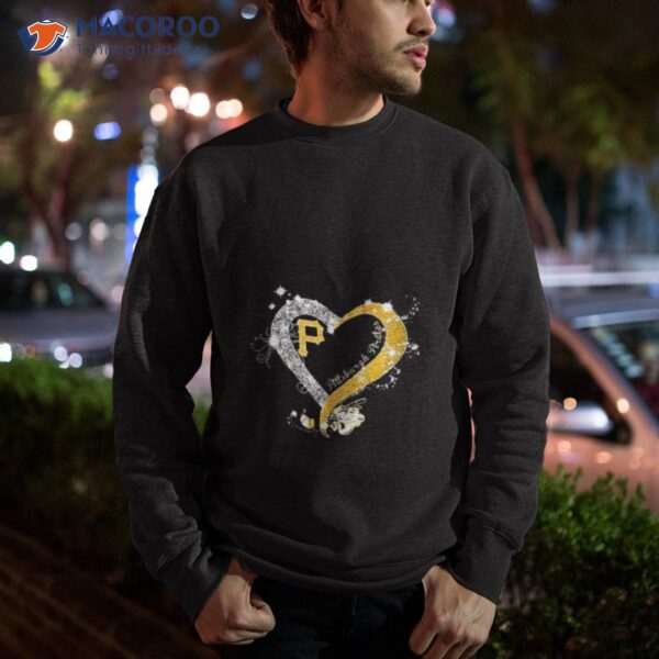 Pittsburgh Pirates Baseball Glitter Heart 2023 Shirt