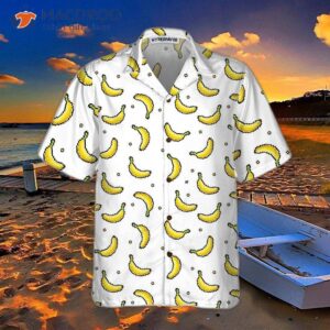 pixel banana pattern hawaiian shirt funny shirt for adults patterned 2