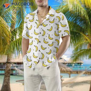 pixel banana pattern hawaiian shirt funny shirt for adults patterned 3