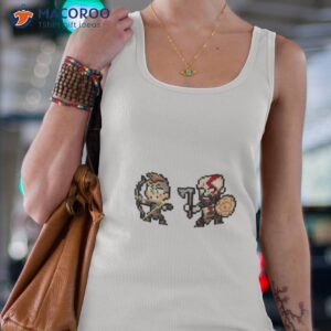 pixels god of war boy and father shirt tank top 4