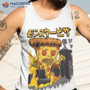 pizza kong japanese monster kaiju food i love pizza shirt tank top 3