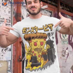 Pizza Kong Japanese Monster Kaiju Food I Love Pizza Shirt