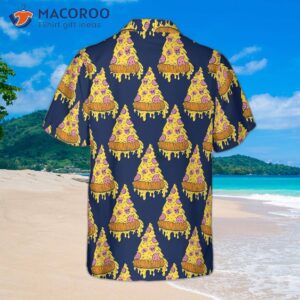 pizza skull pattern hawaiian shirt 1