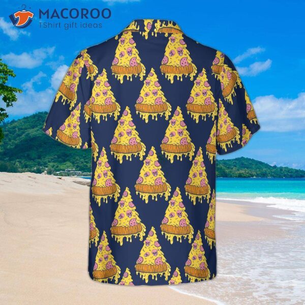 Pizza-skull-pattern Hawaiian Shirt