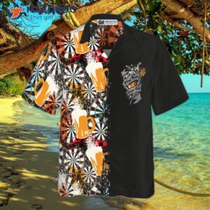 play darts and drink beer in a hawaiian shirt 3