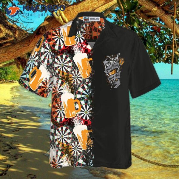 Play Darts And Drink Beer In A Hawaiian Shirt.