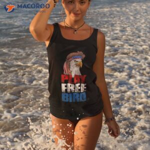 play free bird eagle mullet american flag 4th of july shirt tank top