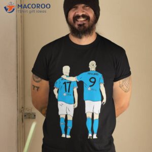 Player Manchester City Halland And Bryune Shirt