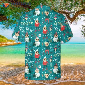 Playful Christmas Elves Hawaiian Shirt, Funny Elf Best Gift Idea