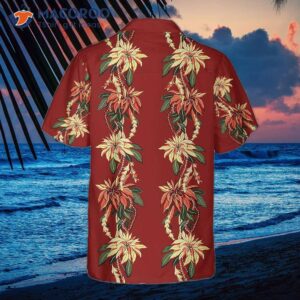 poinsettia christmas hawaiian shirt vintage best gift ideas 1