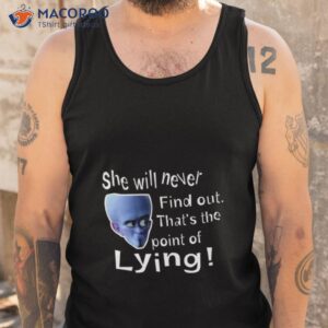 Point Of Lying Megamind Shirt 3 point of lying megamind shirt tank top