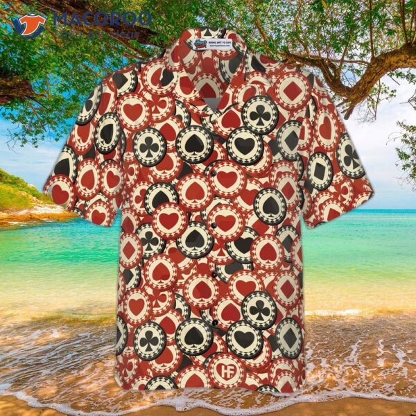 Poker Chip Casino Hawaiian Shirt