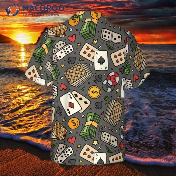 Poker Seamless Pattern 02 Hawaiian Shirt