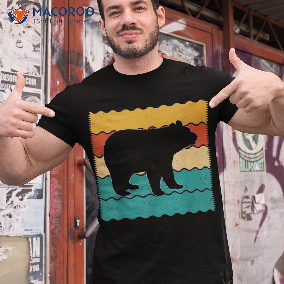 Polar Bear Retro Vintage 70s 80s Style Shirt