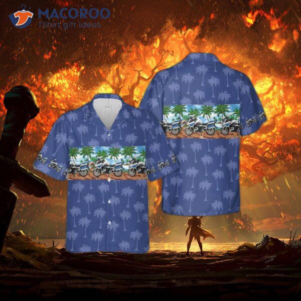 Police Motorcycle Hawaiian Shirt