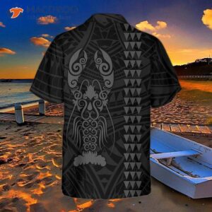 polynesian lobster hawaiian shirt unique black shirt for and gift lovers 1