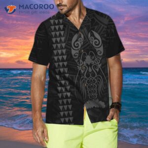 polynesian lobster hawaiian shirt unique black shirt for and gift lovers 3