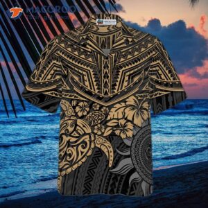 polynesian maori sea turtle hawaiian shirt 3