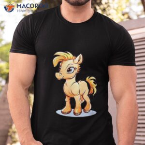 pony horse rider equestrian horseback riding kawaii shirt tshirt