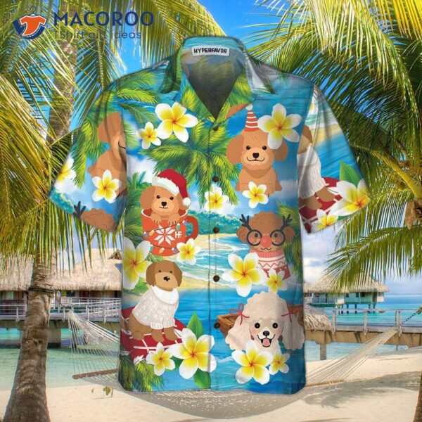 Poodle I Wish You A Merry Christmas Hawaiian Shirt, Best Gift Idea