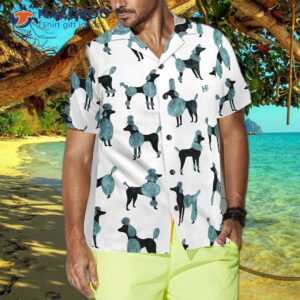 Poodle On A White Background Hawaiian Shirt