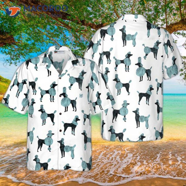 Poodle On A White Background Hawaiian Shirt