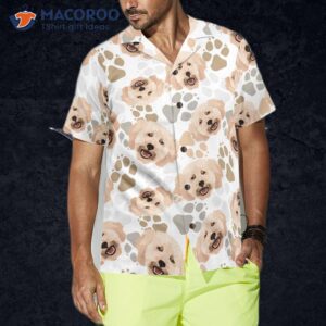poodles and the paws hawaiian shirt 0