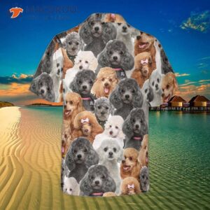 poodles in different colors poodle hawaiian shirt the best dog shirt for and 1