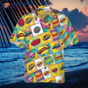 pop art hawaiian shirt 0