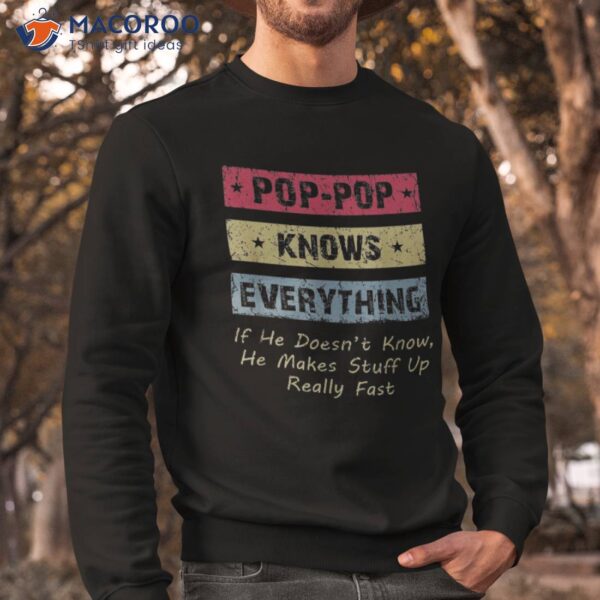 Pop-pop Knows Everything If He Doesn’t Know For Father Shirt