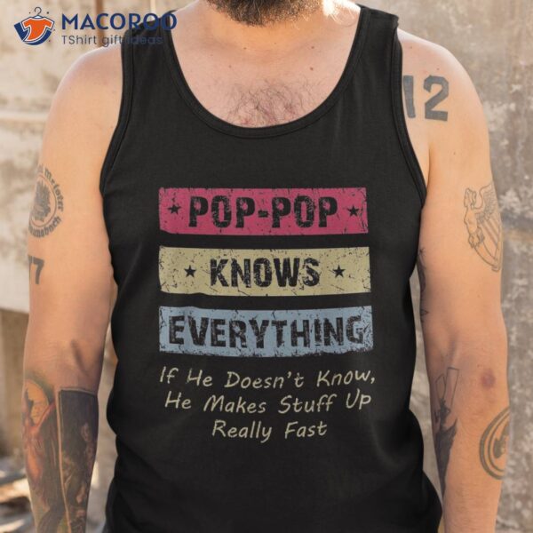 Pop-pop Knows Everything If He Doesn’t Know For Father Shirt