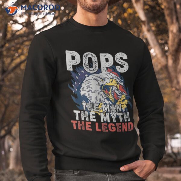 Pops The Man Myth Legend Father’s Day Grandpa Shirt