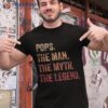 Pops The Man Myth Legend Retro Father’s Day Gift Shirt