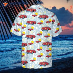 Porsche 356 Tropical Floral Hawaiian Shirt
