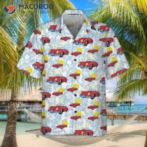 porsche 356 tropical floral hawaiian shirt 2