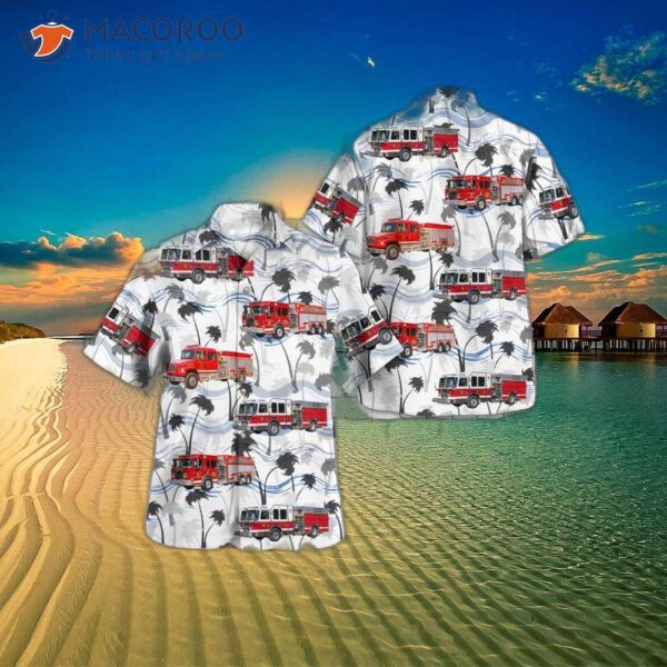 Port Chester, Westchester County, New York Chester Fire Departt Hawaiian Shirt