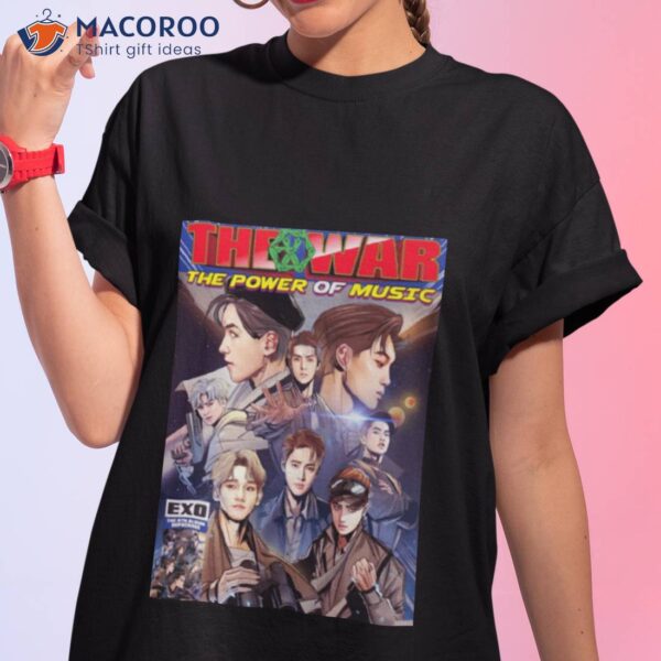 Power Cartoon Art Exo Kpop Band Shirt