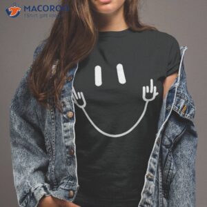 power socket smile middle finger hand icon meme electrician shirt tshirt 2