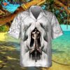 Pray Skull Hawaiian Shirt, Unique Satanic Pattern Shirt For And