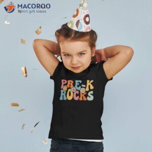 Pre-k Rocks Shirt Funny Back To School Teacher Students Kids