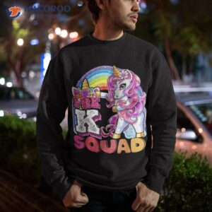 pre k squad flossing unicorn back to school girls gift shirt sweatshirt