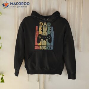 pregnancy announcet dad level unlocked soon to be father shirt hoodie