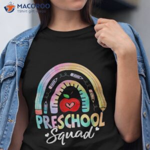 Preschool Squad Rainbow Back To School Teacher Girls Boys Shirt