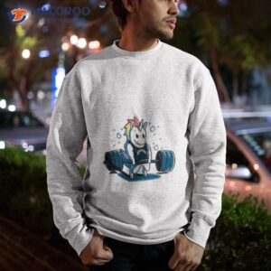 pride unicorn lifting barbell shirt sweatshirt