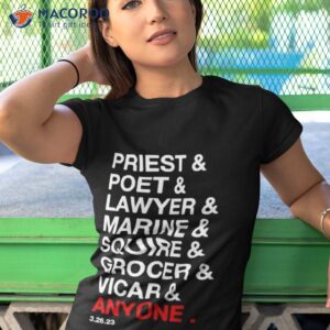 priest poet lawyer marine squire grocer vicar anyone shirt tshirt 1